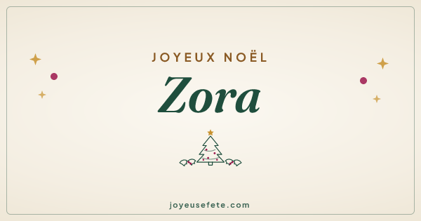 Image « Joyeux Noël Zora » au format large