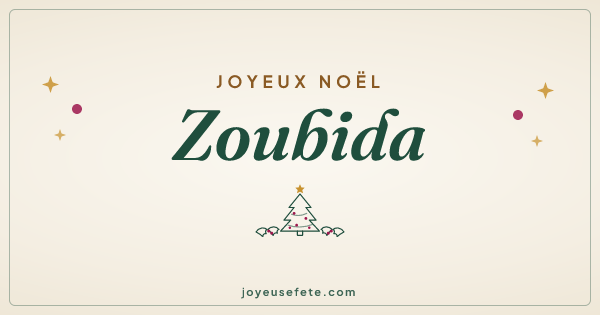 Image « Joyeux Noël Zoubida » au format large