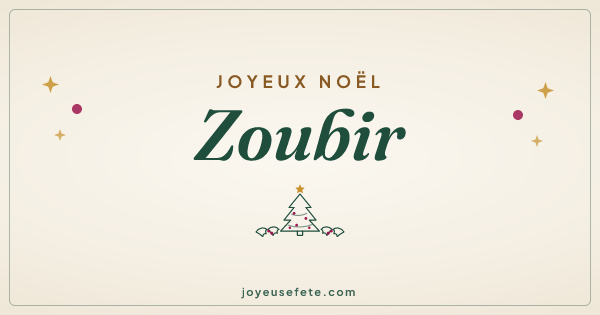 Image « Joyeux Noël Zoubir » au format large