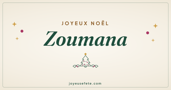 Image « Joyeux Noël Zoumana » au format large