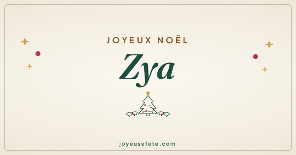 Image « Joyeux Noël Zya » au format large