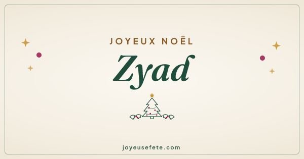 Image « Joyeux Noël Zyad » au format large