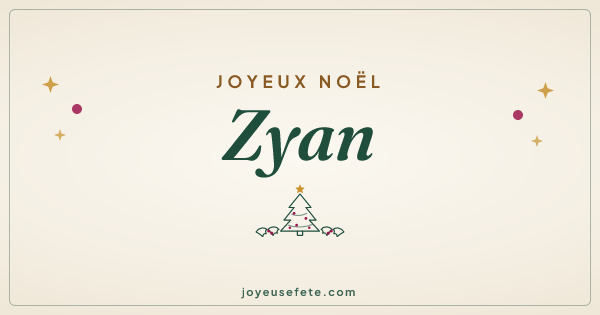 Image « Joyeux Noël Zyan » au format large
