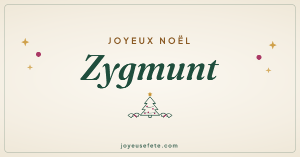 Image « Joyeux Noël Zygmunt » au format large