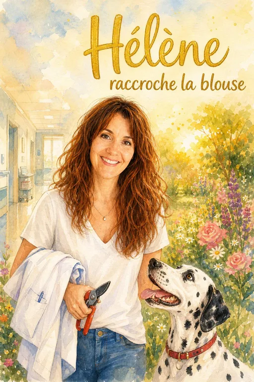 Hélène raccroche la blouse