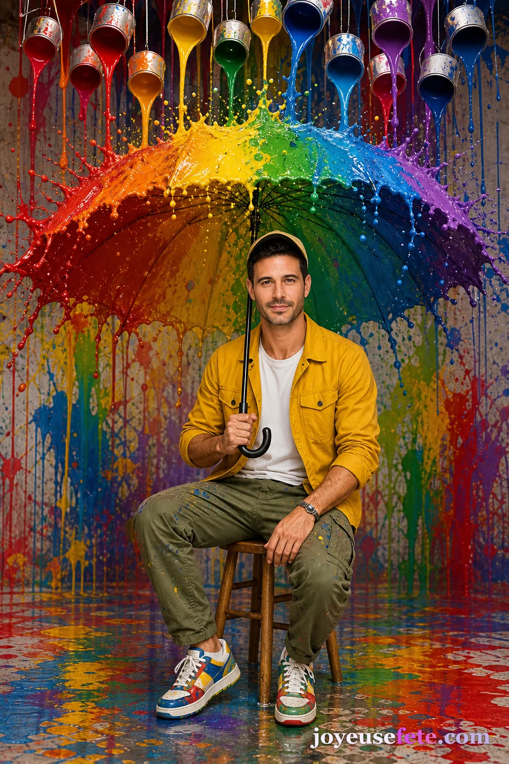 Sous la pluie de couleurs